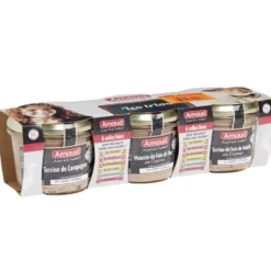 Terrine 3x180gr campagne + volaille + porc origine France