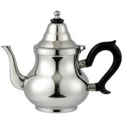 Théière marocaine orientale inox avec anse H21,5cm