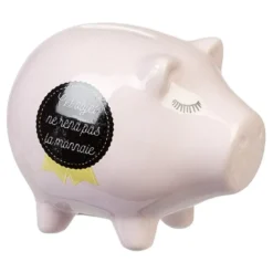 Tirelire cochon rose