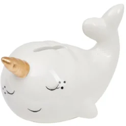 Tirelire enfant céramique blanc