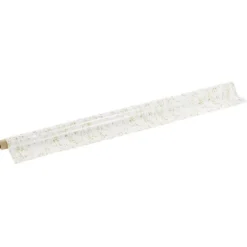 Toile cirée nacré or blanc L140cm