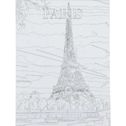 Toile à peindre à numéro motif ville 30x40cm (5 modèles)