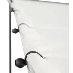 Tonnelle adossée Guethary gris et beige UPF50+ 298x298xH250cm 9m²