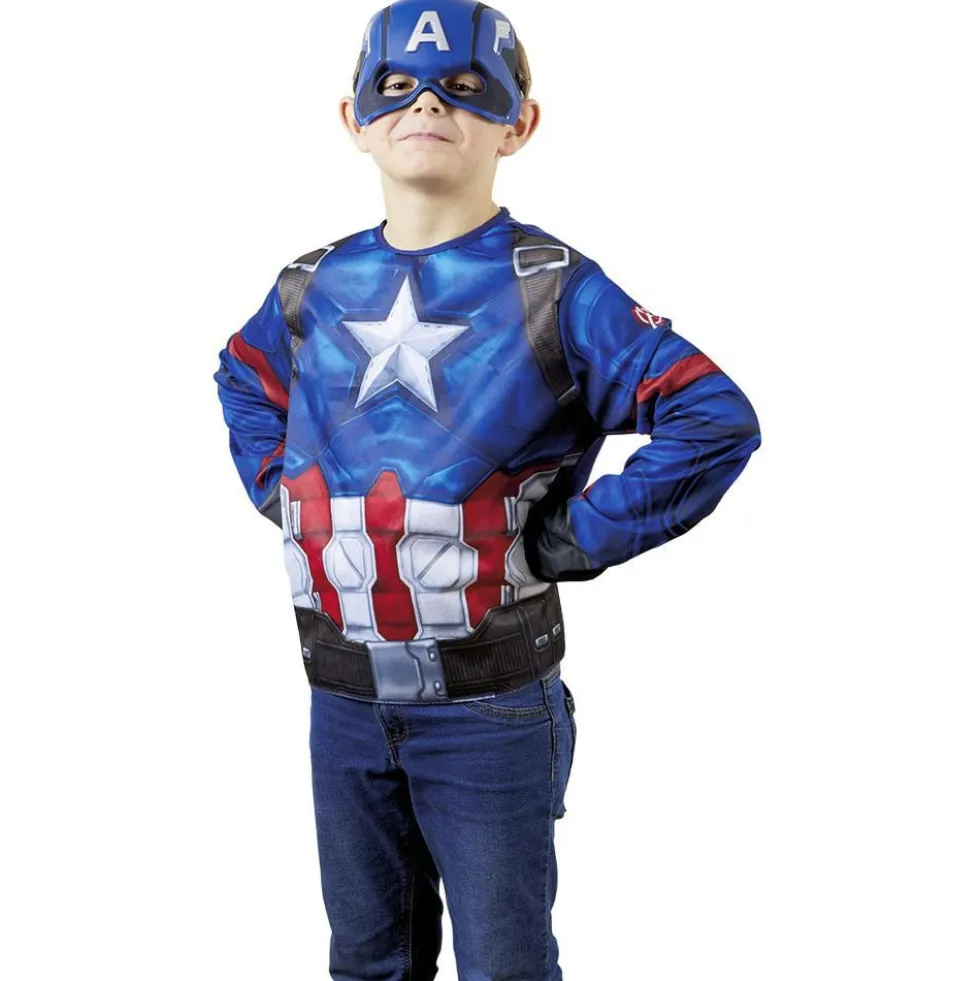 Top Captain America avec masque