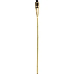 Torche bambou et métal à planter H120cm