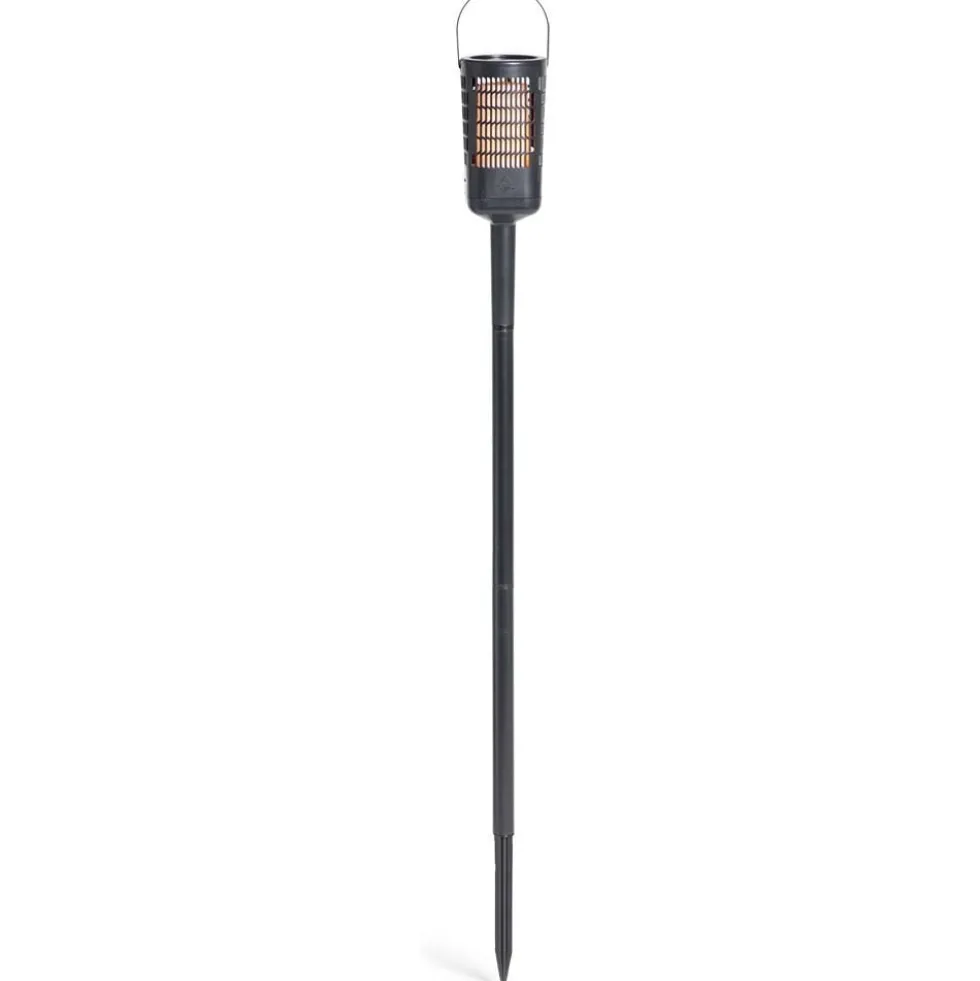 Torche solaire Gary 3en1 LED effet flamme H100cm