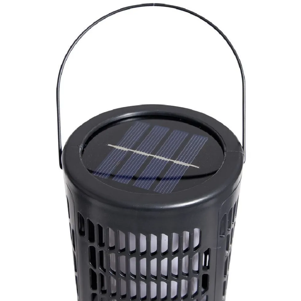 Torche solaire Gary 3en1 LED effet flamme H100cm
