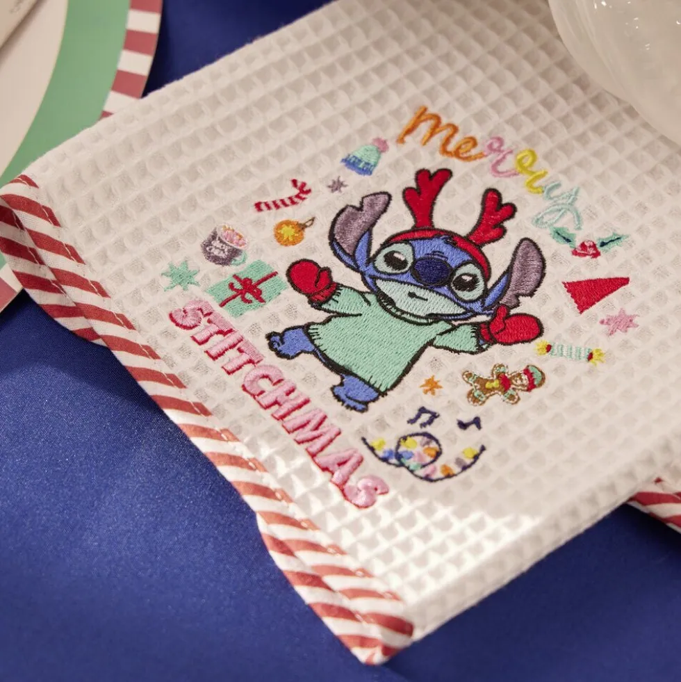 Torchon x2 Disney Stitch 34x53cm