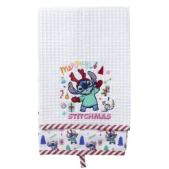 Torchon x2 Disney Stitch 34x53cm