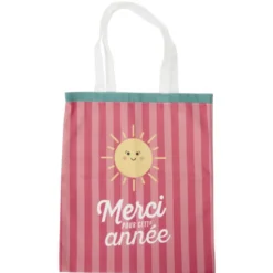 Tote bag remerciement polycoton 34x40cm (3 modèles)