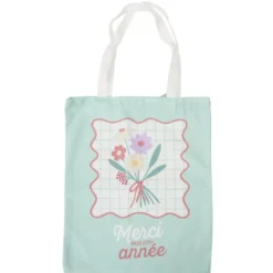 Tote bag remerciement polycoton 34x40cm (3 modèles)