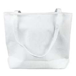 Tote bag velours côtelé 42x12xH35cm (2 modèles)