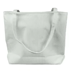 Tote bag velours côtelé 42x12xH35cm (2 modèles)