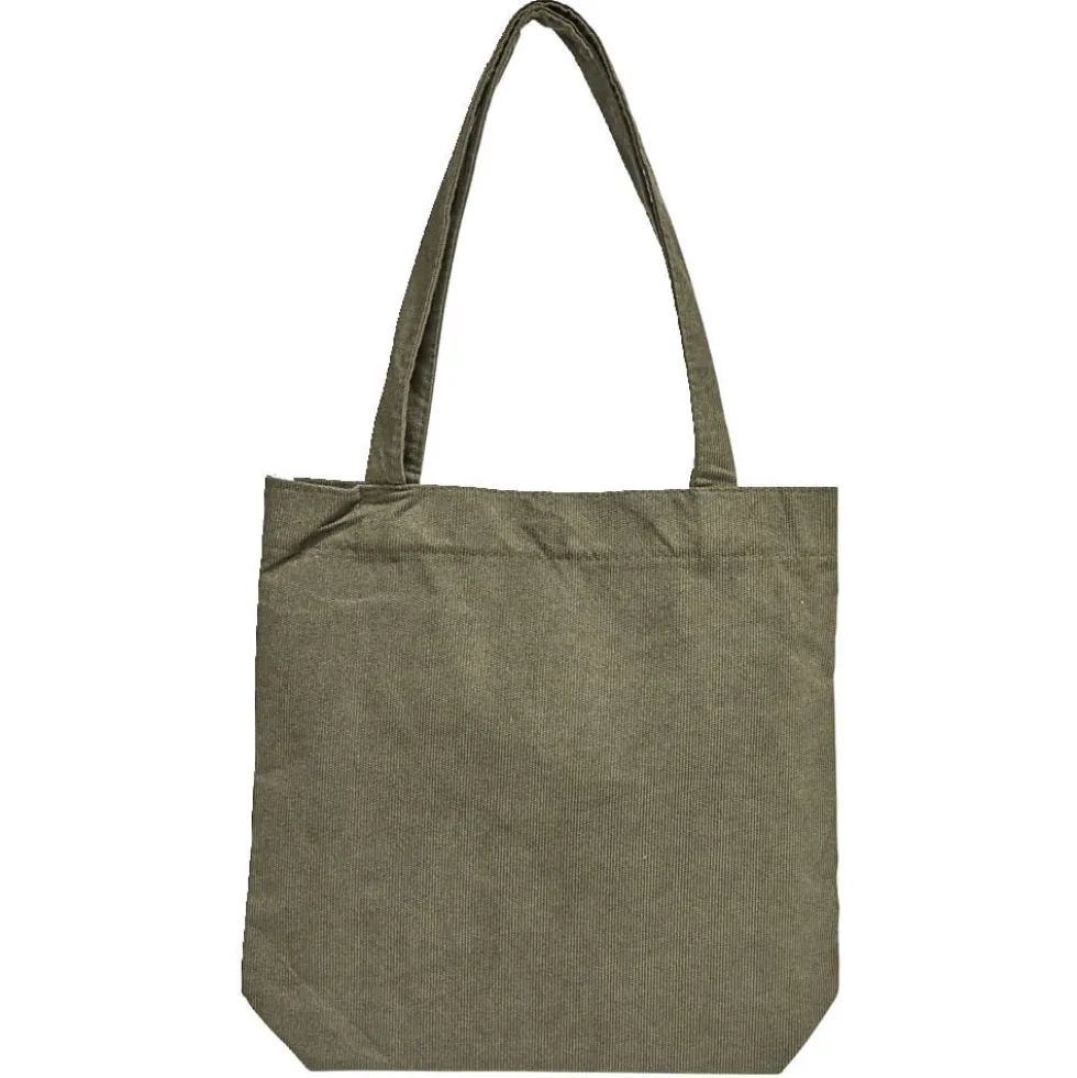 Tote bag velours côtelé 34x8xH32cm (3 modèles)