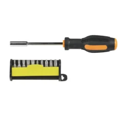 Tournevis avec 21 embouts plastique et acier