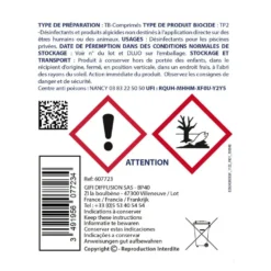Traitement spécial piscinette pastilles de chlore 500g