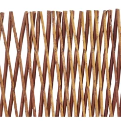 Treillis extensible en osier marron