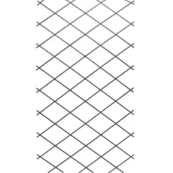 Treillis extensible PVC gris 200x100 cm