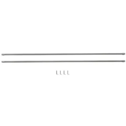 Tringle de vitrage Extensible 80-110 cm métal blanc x2