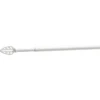 Tringle extensible vitrage LEAF blanc mat L40/60cm