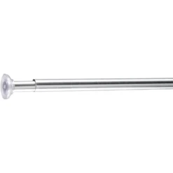 Tringle poussoir gris chromé L110-200cm