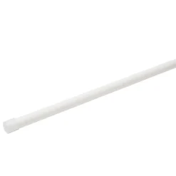 Tringle à rideau extensible avec accessoires métal et plastique 70à120cm