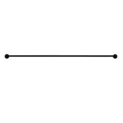 Tringle à vitrage auto adhésive Extensible Métal Noir 70-120 cm