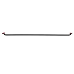 Tringle à vitrage auto adhésive Extensible Métal Noir 70-120 cm