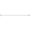 Tringle à vitrage Extensible 40-60 cm embout feuille blanc vieilli