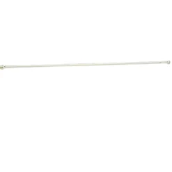Tringle à vitrage Extensible 40-60 cm embout boule blanc vieilli