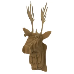 Trophée tête de cerf en carton