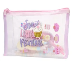 Trousse avec bonbons 50g et accessoires princesse 14,5x22,5cm (2 modèles)