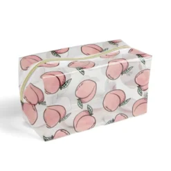 Trousse cosmétique transparente à motifs - 3 modèles
