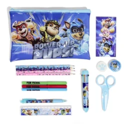 Trousse d'école avec 16 fournitures - 3 modèles