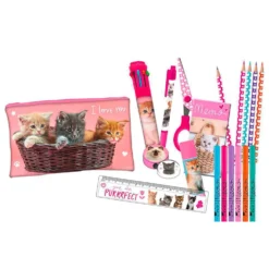Trousse garnie motifs animaux L25cm