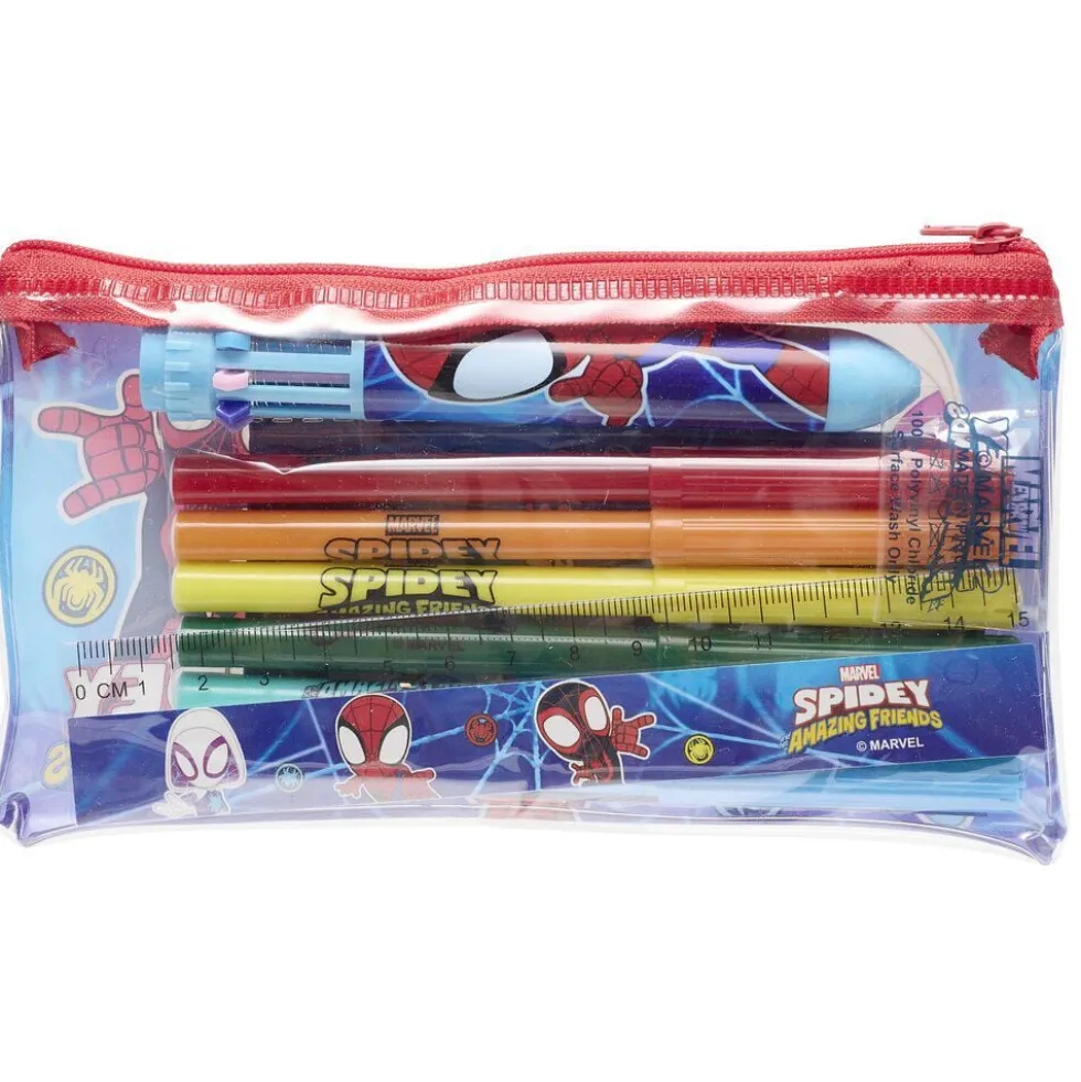 Trousse garnie Spidey bleu et rouge 18 pièces