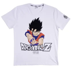 T-shirt Dragon Ball Z Goku coton blanc