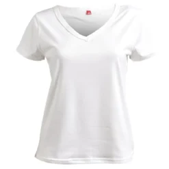 T shirt femme fibre de bambou élasthanne blanc - Taille S
