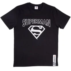 T-shirt Superman coton noir