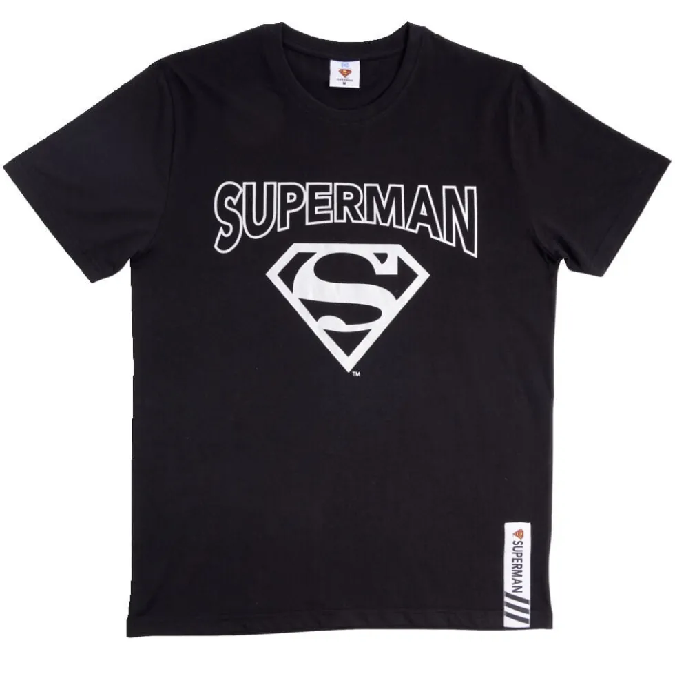 T-shirt Superman coton noir