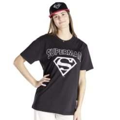 T-shirt Superman coton noir