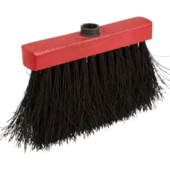 Tête de balai fibres de Piassava 3 rangs rouge et noir