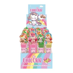 Tube de 20 bonbons Licorne avec capuchon tampon