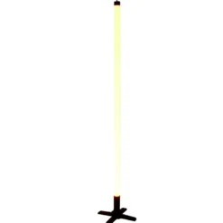 Tube néon LED rouge plastique Ø3,3xH116cm
