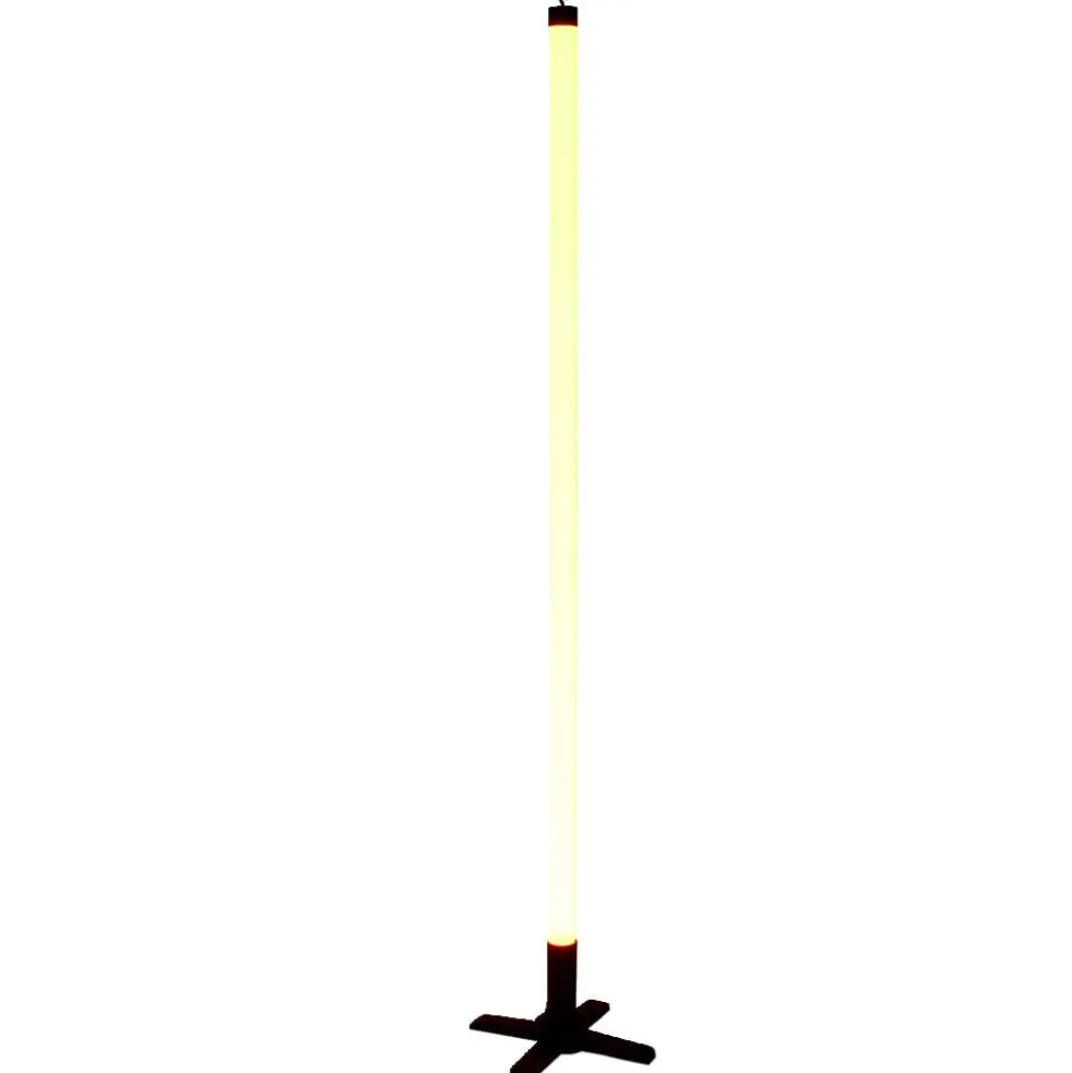 Tube néon LED rouge plastique Ø3,3xH116cm