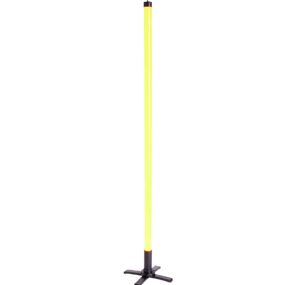 Tube néon LED rouge plastique Ø3,3xH116cm