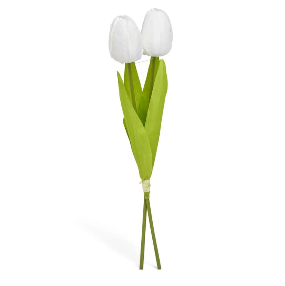 Tulipe artificielle 2 têtes - 3 coloris