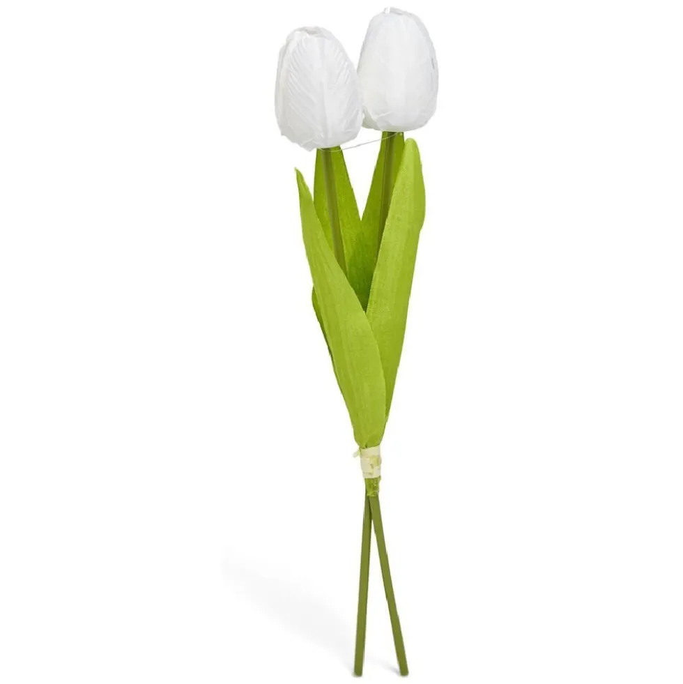 Tulipe artificielle 2 têtes - 3 coloris