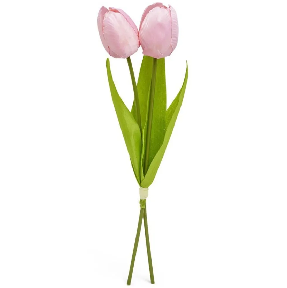 Tulipe artificielle 2 têtes - 3 coloris