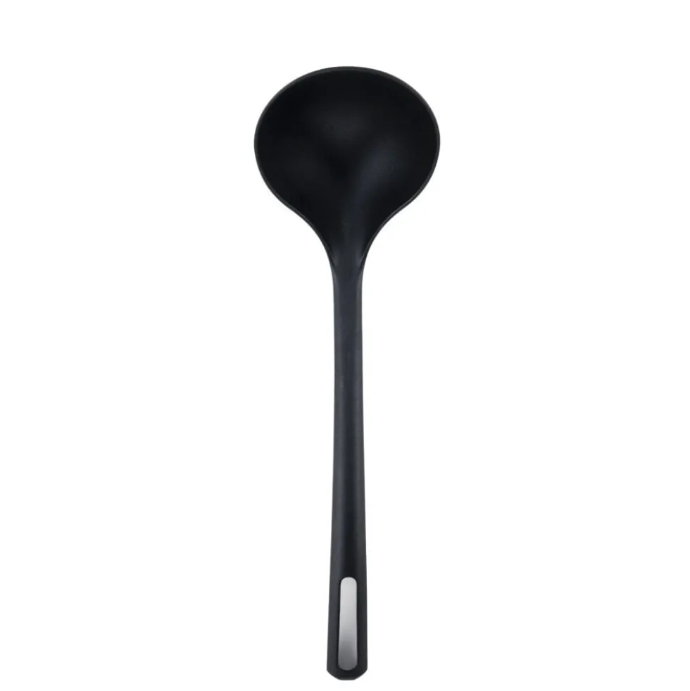 Ustensile de cuisine x6 plastique noir L33cm